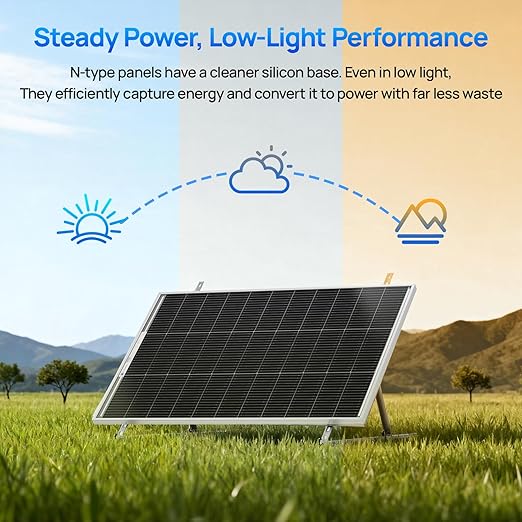 ECO-WORTHY 2pcs 100 Watt Solar Panels Monocrystalline Solar Panel for 12V/24V Battery RV Marine Boat and Other Off-Grid Applications, 2-Pack 100W