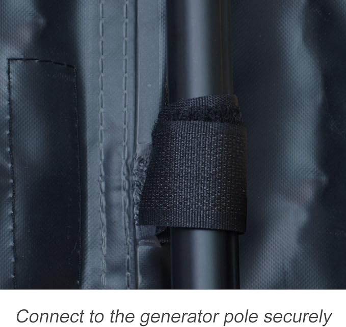 Porch Shield Waterproof Universal Generator Cover 38 x 28 x 30 inch - for Most Generators 5500-15000 Watt, Black
