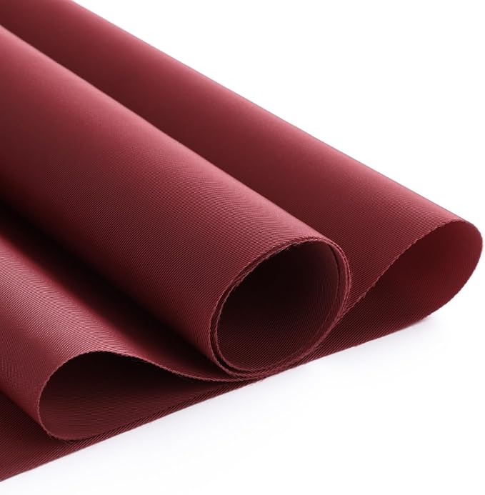 Nylon Fabric, 58" W 420D Waterproof Fabric 10 Yard Ripstop Nylon Material Outdoor Upholstery Twill Sewing Material for Patio Chair, Lining, Cushion, Purse, Tote Bag, Tent, Tarp Cover, DIY Project Red