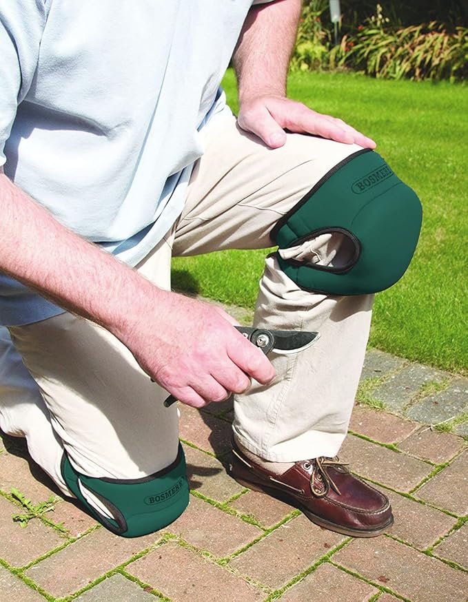 Bosmere G127G Bosneeleze Luxury Garden Knee Pads, Dark Green