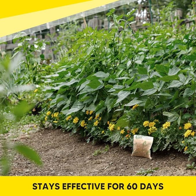 Squirrel Repellent Outdoor, Chipmunk Repellent Outdoor, Keep Squirrels Out of Potted Plants, Squirrels Repellant for Garden, Each Bag Works Up to 60 Days, Safe for People, Pets, and Plants - 8P