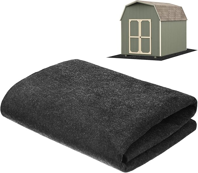 M METERXITY Outdoor Storage Shed Mat, 3.3x5 FT Waterproof Small Shed Flooring Mat for Patio Furniture Floor Protecting from Wear/Liquid/Dust/Oil, Non-Slip Carport Pad [Grey]