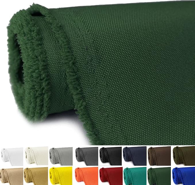 Waterproof Canvas Fabric by The Yard 58" W 600D Upholstery Polyester Material Indoor Outdoor Water Resistant Fabric for Chair Cushion Furniture Cover Sewing DIY Cloth, 2 Yards Green