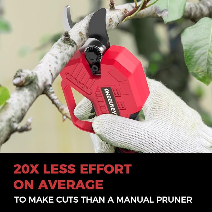 Electric Pruning Shears for Milwaukee M18 Battery, Brushless Cordless Branch Cutter Pruner with 1.4 inch Cut Capacity for Tree trimming, Shrubs, Gardening - 1 YEAR REPLACEMENT WARRANTY