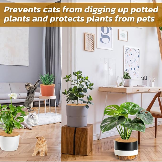 Legigo 10pcs Coconut Fiber Mulch Ring Tree Plant Protector Mat, 11.8 Inch Natural Coco Coir Tree Mulch Ring Plant Pot Soil Cover, Tree Rings Disc Plant Cover for Indoor Outdoor Plants, Landscaping