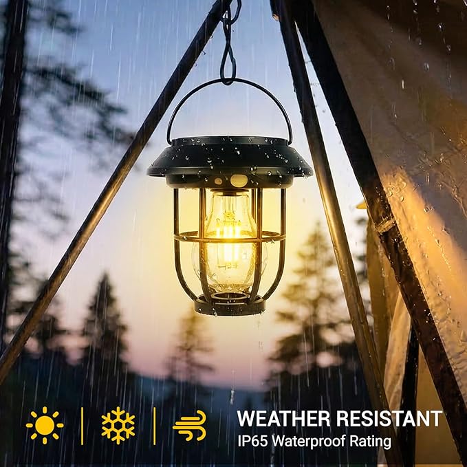 Solar Lights Outdoor, 8 Pack Waterproof LED Pathway Lights with 3 Adjustable Modes, Auto On/Off Lighting for Garden, Yard, Walkway, Driveway, Porch, Hanging on Trees or Tabletop, Warm White