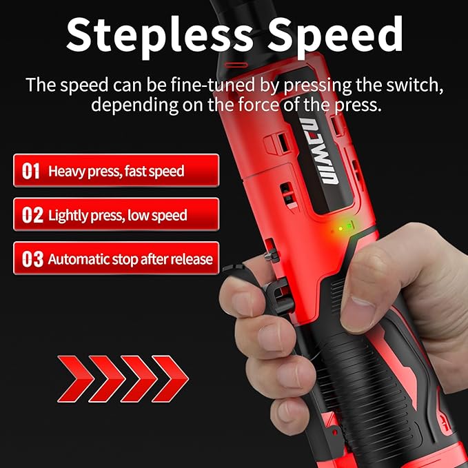 NAWIN 16.8V Electric Extended Ratchet Wrench + 40mm Electric Pruning Shears