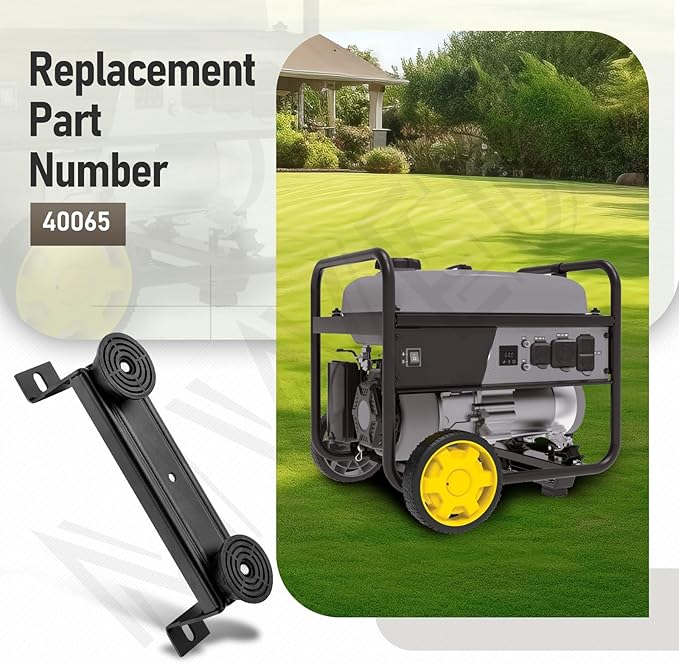 40065 Generator Wheel Kit for Champion 2800-4750-Watt / 3000-5500-Watt or Higher Inverter Generators with Folding Handle and Never-Flat Tires