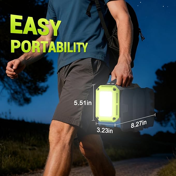 350W Pure Sine Wave Power Inverter Compatible with Ryobi 18V Battery, DC 18V to AC 120V Inverter, 7A Fast Charger & 2 AC Outlet, 2 USB Ports & 2 Type-C Ports, 600LM LED Work Light (No Battery)