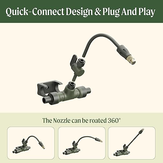 Vego Garden Irrigation Kit - Drip Irrigation System for Raised Garden Beds, Efficient Watering Solution for Vegetables, Flowers, and Plants, Easy DIY Installation (M)