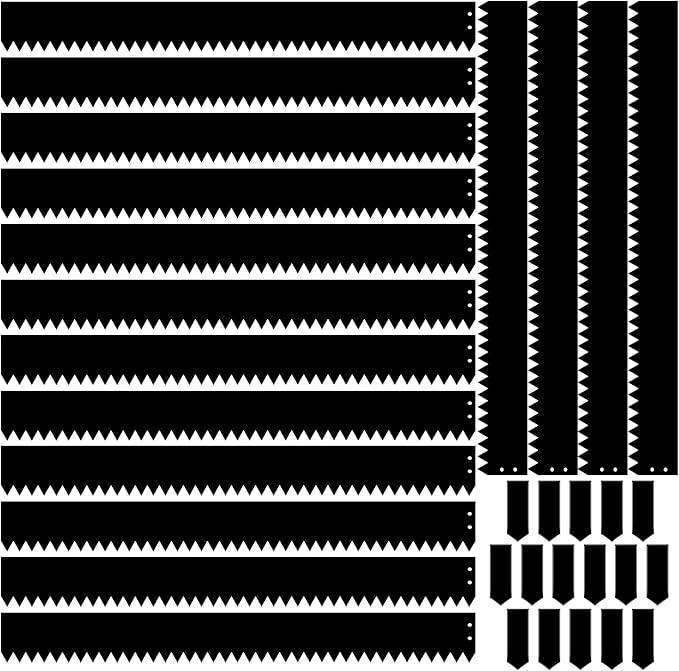 Blulu 16 Pieces Steel Landscape Edging 3 x 40 Inch Metal Garden Landscape Edging Border for Flower Bed Outdoor Garden Yard Fence Pathway Divider(Black)