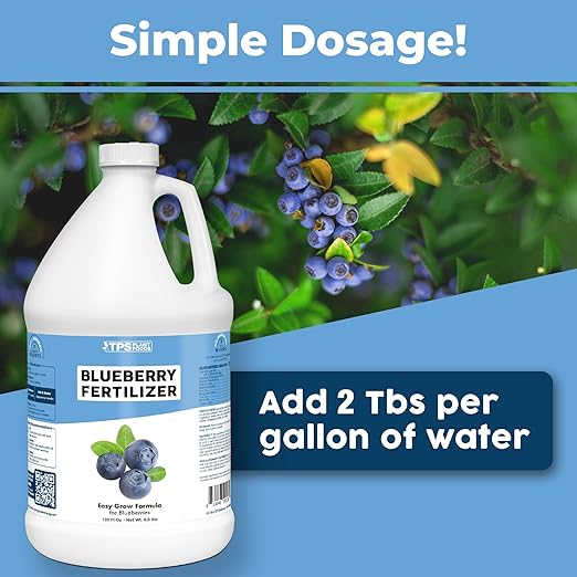 Blueberry Fertilizer – Liquid Plant Food for Bigger Berries, Better Fruit Production & Stronger Root Development, 1 Gallon