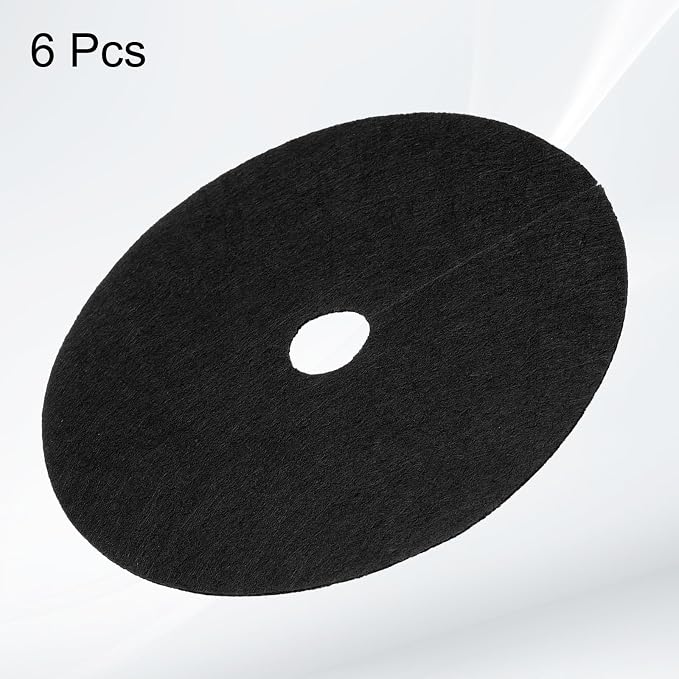 HARFINGTON 6pcs Tree Mulch Ring 5.9 Inch Non-Woven Round Tree Protector Weed Barrier Mat Plant Cover Rings for Weed Grass Control Root Protection, Black