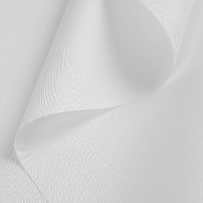 Nylon Fabric, 58"W 420D Waterproof Fabric 3 Yard Ripstop Nylon Material Outdoor Upholstery Twill Sewing Material for Patio Chair, Lining, Cushion, Purse, Tote Bag, Tent, Tarp Cover, DIY Project White