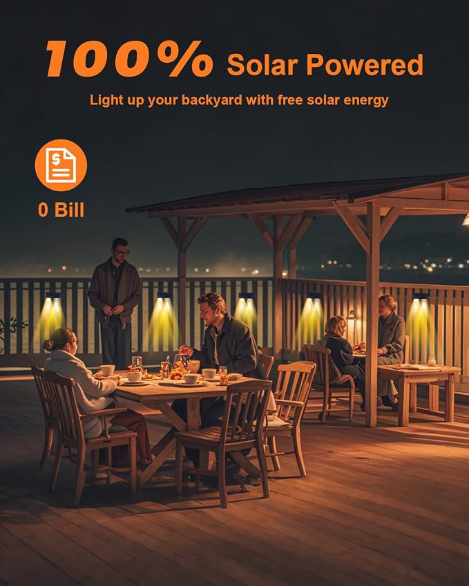 Solar Step Lights (Warm, DownSide-16Pack) | Solar Powered, Outdoor Steps