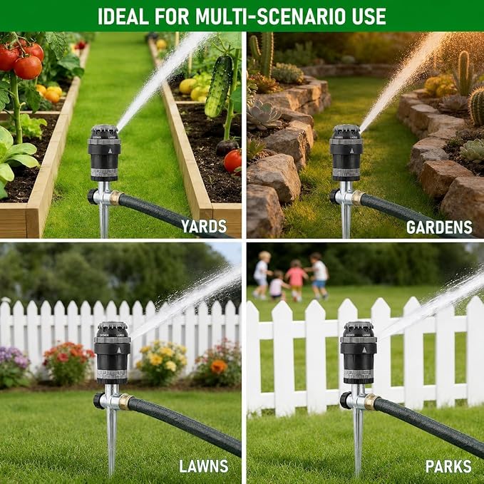 6-Pack H2O-6 Gear Drive Sprinkler - Versatile Gear Drive for Efficient Lawn Watering (6-Pack H2O-6 Gear Drive Sprinkler)