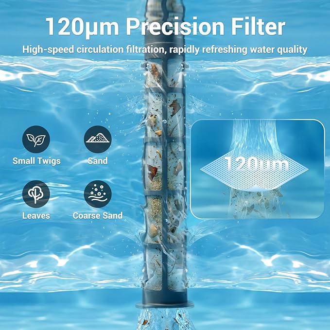 MUTAOMWY Hot Tub Vacuum,Cordless Handheld Pool Vacuum Cleaner - Pool Cleaner for Inground Pools, for Hot Tubs and Spa,12 Gallons/Min Powerful Suction