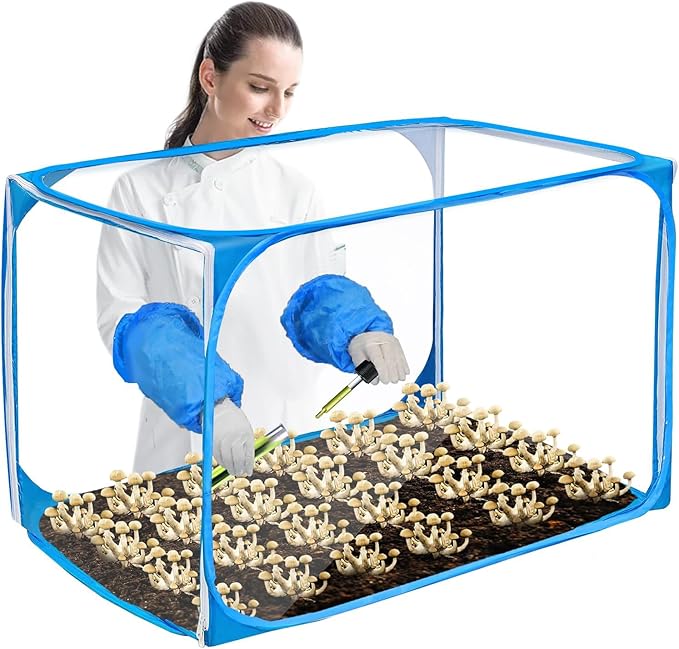 Magoog Still Air Box, Mushroom Grow Box, Still Air Box for Mushroom Lovers, Mushroom Grow Tent, Mycology Fume Hood Propagation Stations, 35.5x23.5x23.5’, Grow Mushroom at Home
