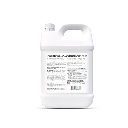 Covington PRO-LINE Humic Acid, Fulvic Acid, Kelp Seaweed Fertilizer (1 Gallon), HFK-633 Superior Potassium Nitrate Root Growth Stimulant with Humic, Fulvic & Kelp Fertilizer for Plant & Tree Growth