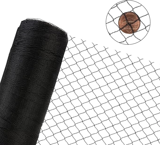 Bird Netting 20X20 FT, 1/2" Mesh, Strong Woven Garden Netting for Plants, Fruit Trees, Blueberry Bushes, Vegetables, Strawberry Protection, Against Bird, Deer, Squirres, Poultry, Small Animals