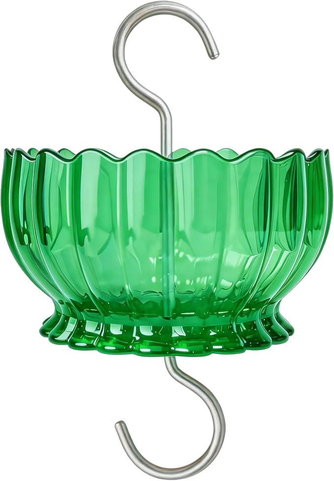 Ant Moat for Hummingbird Feeder - 9 OZ Extra Large Capacity Insect Guard - Daisy (Green)