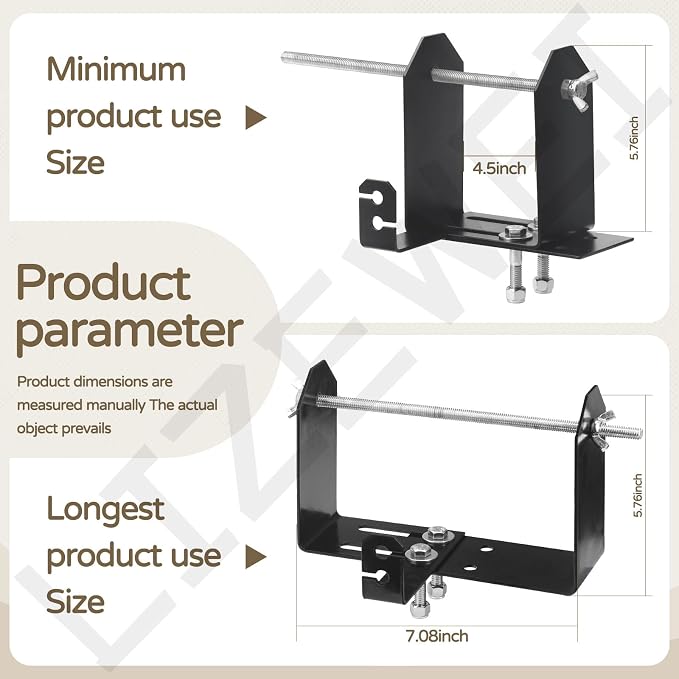 Mower Trimmer Utility Kit, Heavy Duty Weed Eater Rack, Weed Wacker Trimmer Line Holder (Adjust Width 4.5"-8.6"), Trimmer Tool Holder Organizer Hangers W/Hardware, and 3-Pcs Waterproof Trimmer Cover