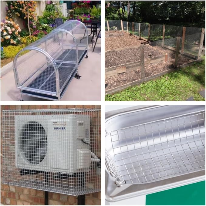 Hardware Cloth 48 inch x100 ft 3/4 inch Chicken Wire Fencing，19 Gauge Hot-Dip Galvanized Wire Mesh Rolls, Welded Wire,Fencing Rabbits Wire Fence,Snake Fence，Gopher Wire,Chicken coop Wire.