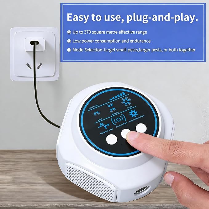 Ultrasonic Pest Repellent Plug in Indoor Mouse Traps for Home, Mouse Repellent Ultrasonic Device Rodent Repeller Ultrasonic Plug in Pest Control for Rat Mice Spider Squirrel Roach for Attic (2, White)