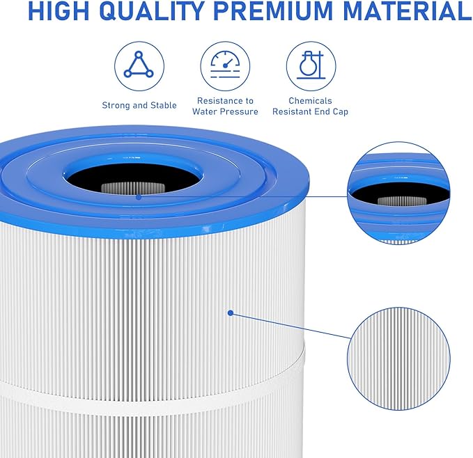 C-8465 Spa Filter Replacement Compatible with Watkins 31114, Pleatco PWK65, Filbur FC-3960, 71827, 71828, Watkins 65 sq.ft Tiger River Spa Filter 2 Pack