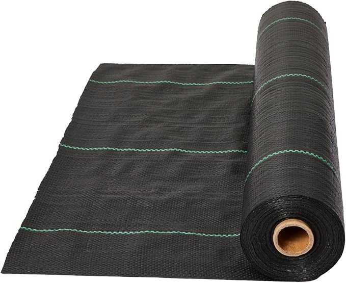 4FT x 300FT 3.2oz Garden Weed Barrier Fabric, Heavy Duty Weed Blocker Cloth with High Permeability, Landscape Geotextile for Driveway Path Ground Cover Weed Control Mat, 3 Pack 4x100 FT