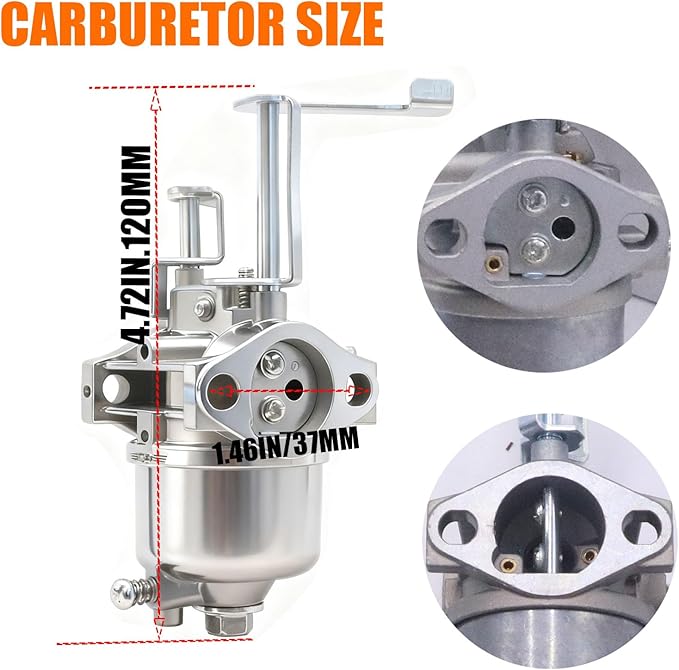 DVBB Carburetor Compatible with Predator 79cc 98cc 99cc 68124 69733 Gasoline Engine Harbor Freight Compatible with Coleman Mini Bike Go-Kart Powermate Edger Earthquake 4-Cycle Viper Ardisam 10078