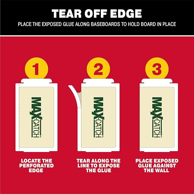 Catchmaster Max-Catch Mouse & Insect Glue Trap 36pk, Mouse Traps Indoor for Home, Sticky Pest Control Adhesive Tray for Catching Bugs, Bulk Classic Glue Boards