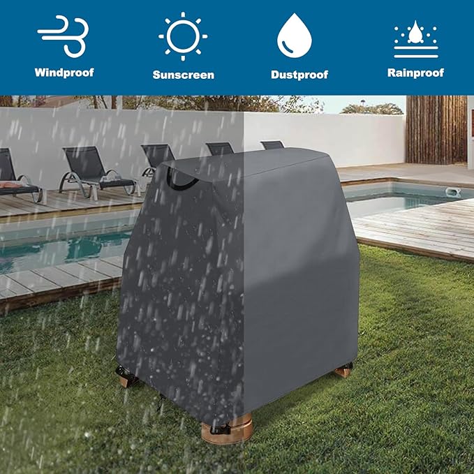 AKEfit Kids Water Table Cover Fits Rain Showers Splash Pond Water Table for Toddlers, Waterproof Dustproof Outdoor Toys Cover, Grey