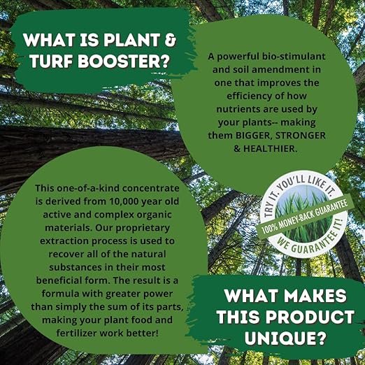 Nature's Wonder Organic Soil Conditioner & Root Booster for Plants (60oz) - Concentrated Liquid Biostimulant with Fulvic Humic Acid for Plants, Potting Soil, Flowers & Lawns