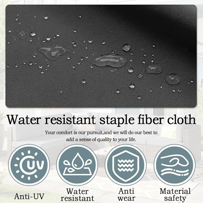 14Pcs Outdoor Cushion Covers Replacement Washable w/Zipper for 6-Seaters Sofa Patio Slipcovers Set Seat and Back Covers Only-25x25x3.15inch
