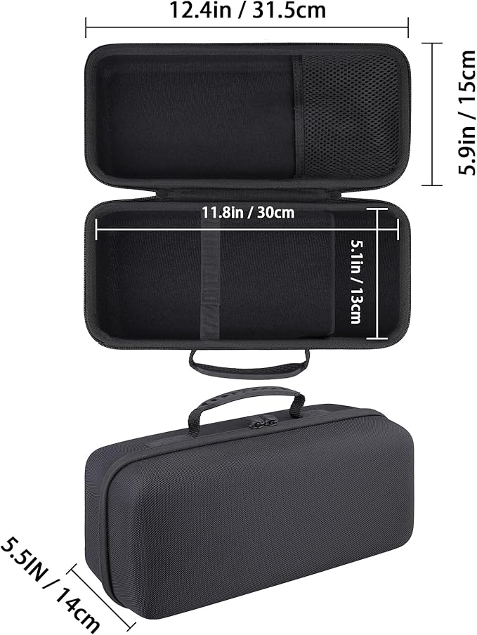 co2CREA Hard Travel Case Compatible with Anker SOLIX C300 DC Power Bank Station, Outdoor 288Wh 90,000mAh Portable Power Station, 300W Solar Generator