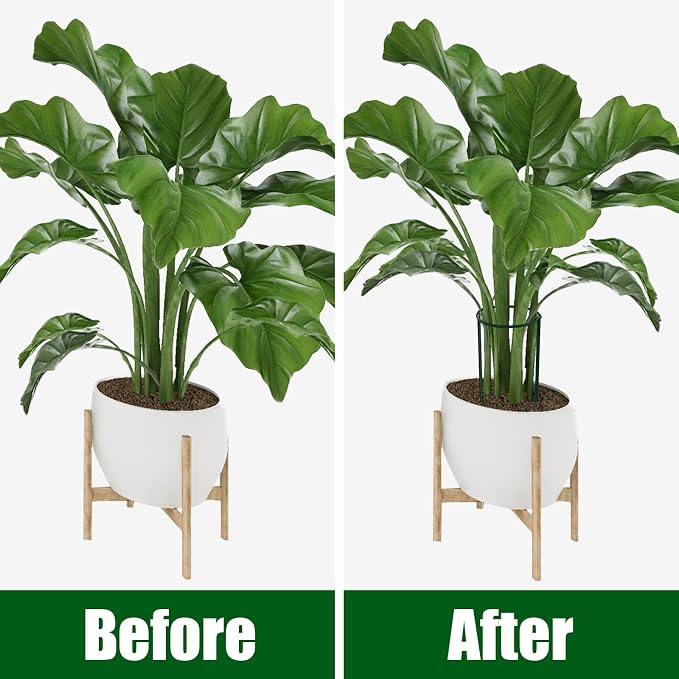 FEED GARDEN 8 Pack Peony Cages and Supports, Plant Support Stakes for Outdoor & Indoor Plants, 10" W x 16" H Half Round Garden Plant Support Rings for Peonies, Hydrangeas, Roses, Dahlias