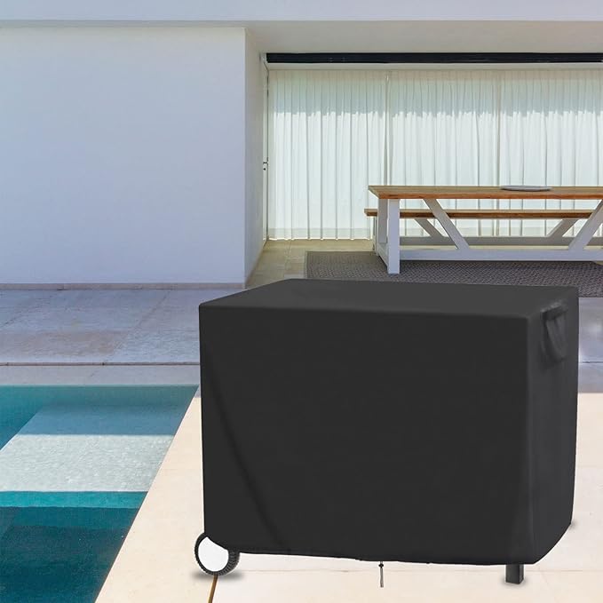Outdoor Prep Table Cover Compatible with Royal Goumet Movable Dining Cart Table 40"x24"x32", Outdoor Bar Cart Cover for 40 inch Worktable, Waterproof Patio Dining Cart Cover