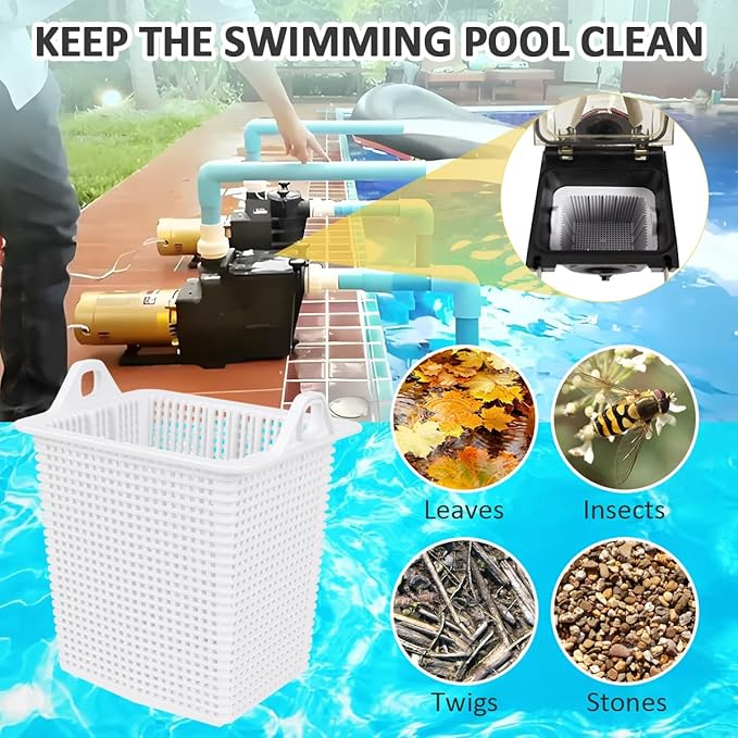 SPX1600M Pool Pump Strainer Basket Replacement for Hayward Super Pump - Heavy Duty Durable Swimming Pool Filter Basket 6” x 5.5”