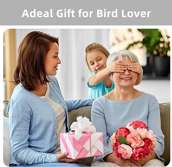 Uniter® 2.5K Smart Bird Feeder with Camera, 5G &2.4G WiFi, Solar Video Birds Feeder with AI Identify Birds Species, Live View, Capture Bird Video, Instant Arrival Alerts, Ideal Gift for Mother's Day