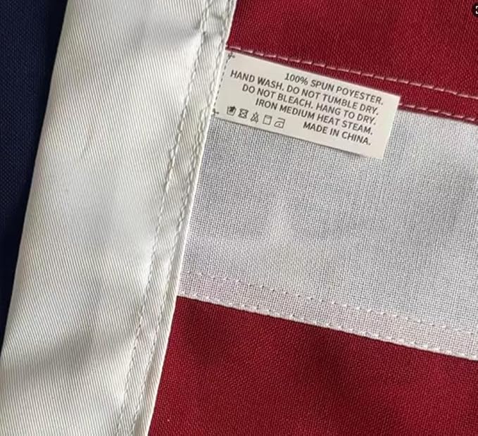 American Flag for Outside 3x5 FT, Deluxe Heavy Duty Spun Polyster, TearProof and Waterproof Super Tough Series, All Weather High Wind USA US Flag with Embroidered Stars, Sewn Stripes, Brass Grommets