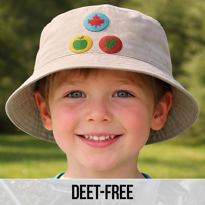 RiptGear Mosquito Patches - 78 Pack of Bug Stickers for Kids and Adults, Natural Citronella Patch Sticks to Any Surface - DEET Free Mosquito Stickers