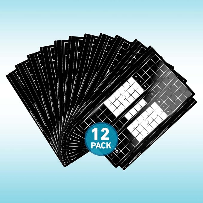 Brandenburg Easy Count Universal Glue Board (Black) - 12 Pack | Professional OEM Glueboard Replacement for Pelsis, Genus & Halo Fly Lights | Fits Catchmaster, PestWest, Gardner & Gilbert Units