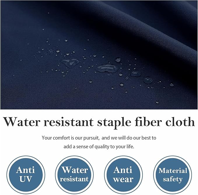 14Pcs Patio Cushion Covers Replacement Splashproof UV-Resistant Inelastic Covers with Zippers, Max Compatible 23.6x23.6x3.9 inch Patio Cushion, for 7 Pcs Outdoor Patio Furniture Sets