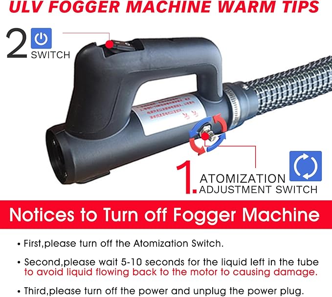 SWANSOFT 7L(1.85 Gallon) ULV Fogger Machine, Electric Atomizer Sprayer, Portable Foggers Machine for Home Indoor