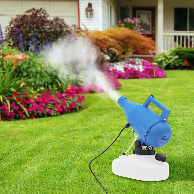 Electric Portable Fogger Sprayer Machine, 1.2 Gal Electric Sprayer | Cold Fogger Machine with 16.4FT Long Power Cord for Home, Hotel, School, Yard