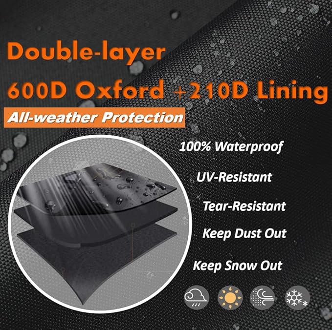 Generator Cover for Honda Generator EU3200i,EU2000i,Champion,Westinghous2200,WEN 56235i,Pulsar G2319N Portable Generator Cover Outdoor,21.7”Lx 13.8”Wx 17.4”H,Black
