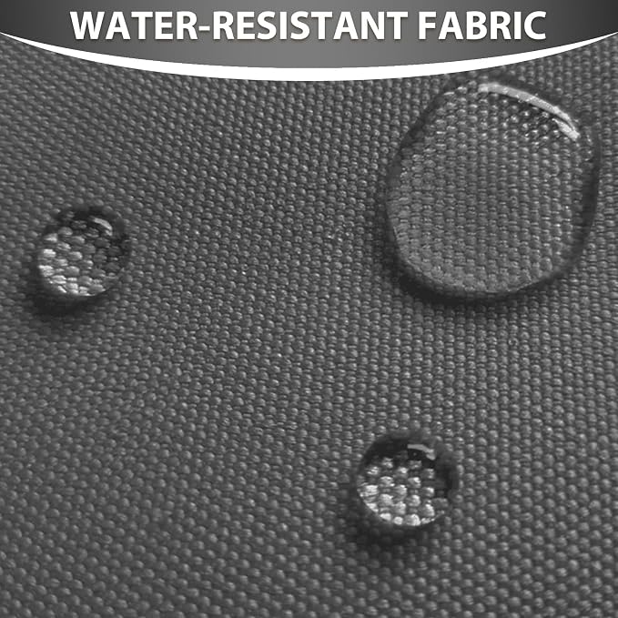 Waterproof Canvas Fabric by The Yard 58inch 600D Upholstery Fabric Polyester Fabric Outdoor Water Resistant Material for Sewing Chair Patio Cushion Purse Bag Interior, Pre Cut 1 Yard Grey