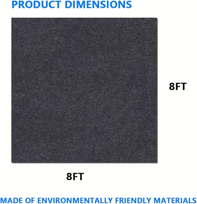 Outdoor Storage Shed Mat，Anti-Slip Patio Furniture Floor Mat，Waterproof Carport Mat，Backing prevents liquid penetration，Soft Material, Non-slip Backing,Washable，Excluding storage shed (8 × 8 FT)