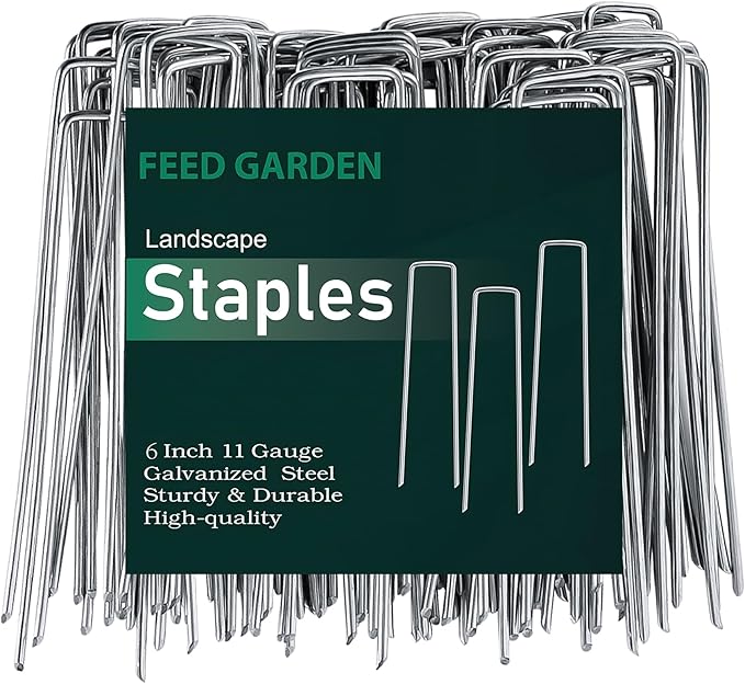 6 Inch 50 Pack Landscape Staples & Garden Edging